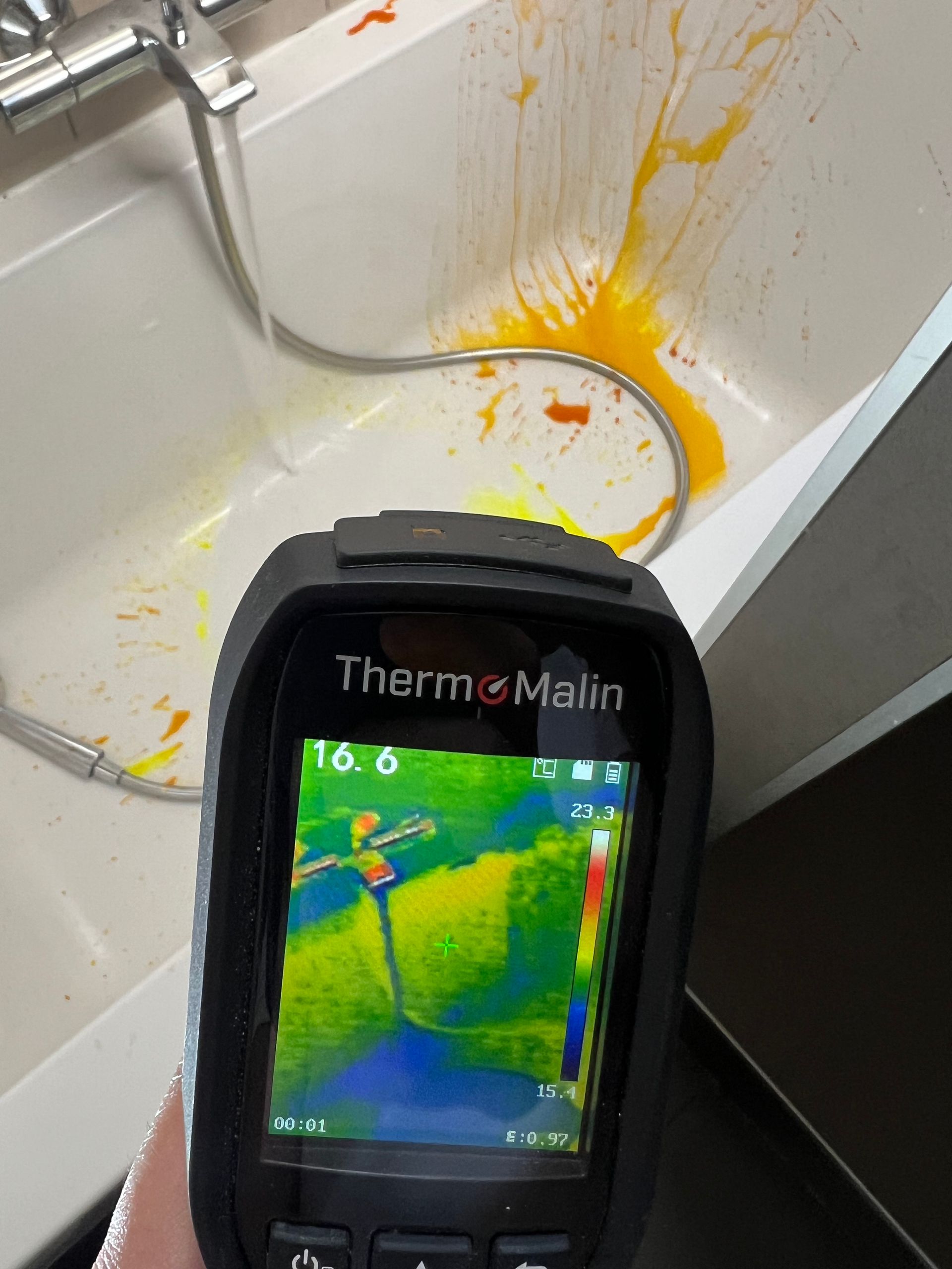 Recherche de fuite caméra thermique