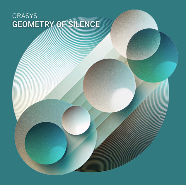 Portada del álbum Geometría del Silencio de Orasys con círculos y líneas