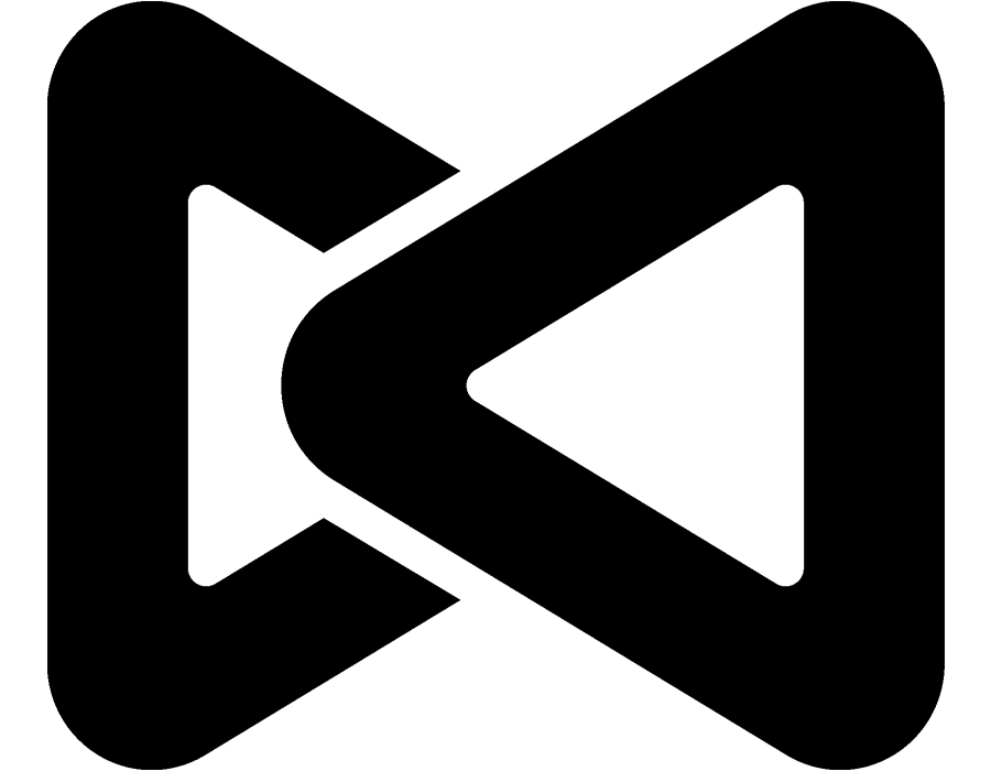 Un logotipo en blanco y negro sobre un fondo blanco.