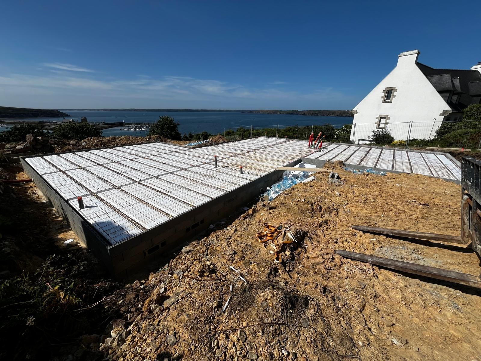 Vide sanitaire hourdis polystyrène prêt à être coulé