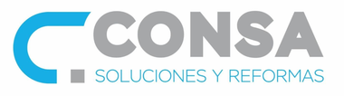 Logo azul y gris de CONSA Soluciones y Reformas