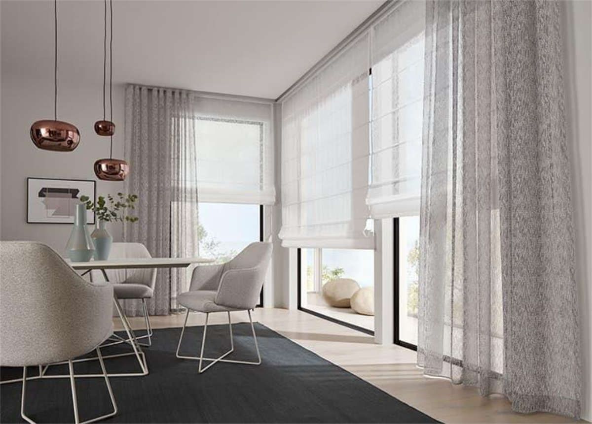 Fensterdekoration Faltenband