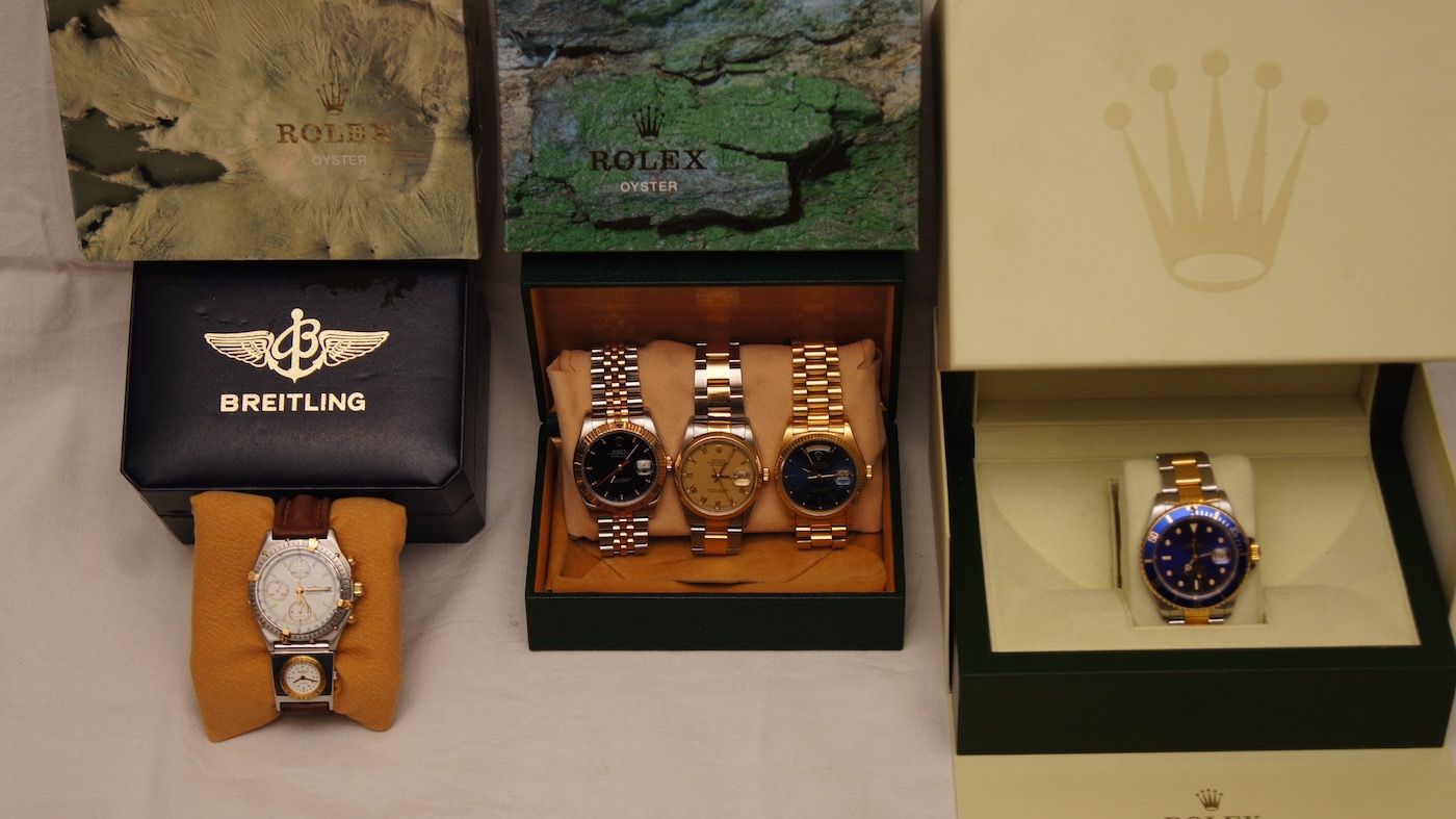 Photo de montres Rolex.