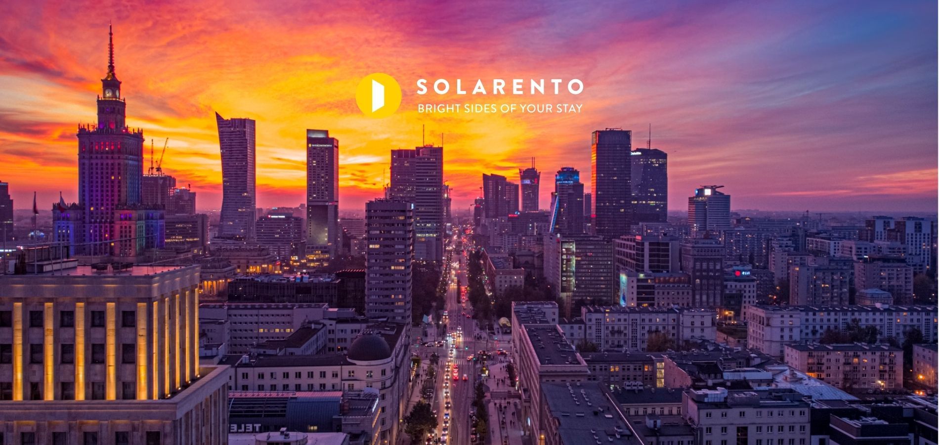 Warszawa zachód słońca
