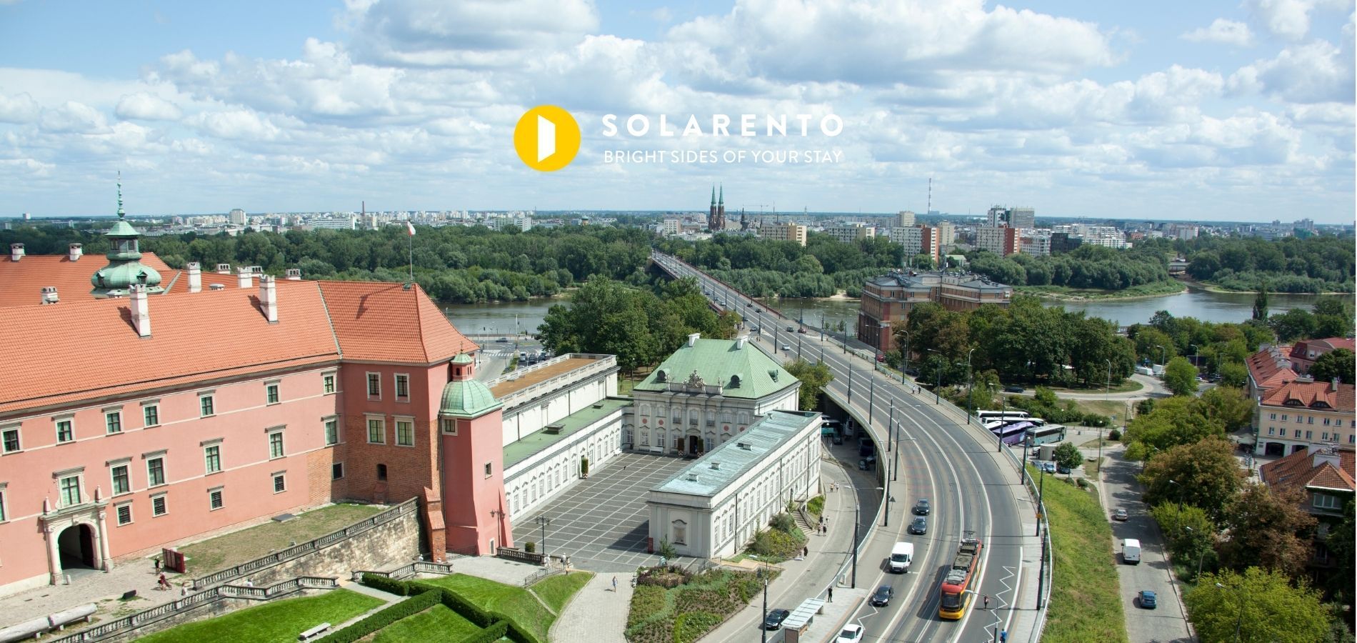 widok na Zamek Królewski i Pragę Południe w Warszawie