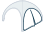 Two blue-gray bearings on a white background