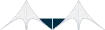 Abstract gray and navy geometric pattern with triangular peaks and a central dark-blue shape