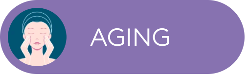 Una donna che si tocca il viso con gli occhi chiusi, con la scritta 