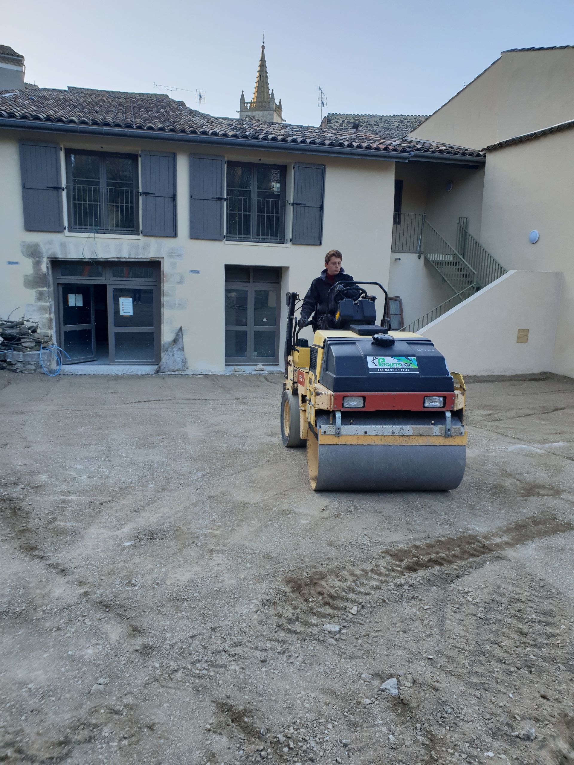 Terrassement de cour