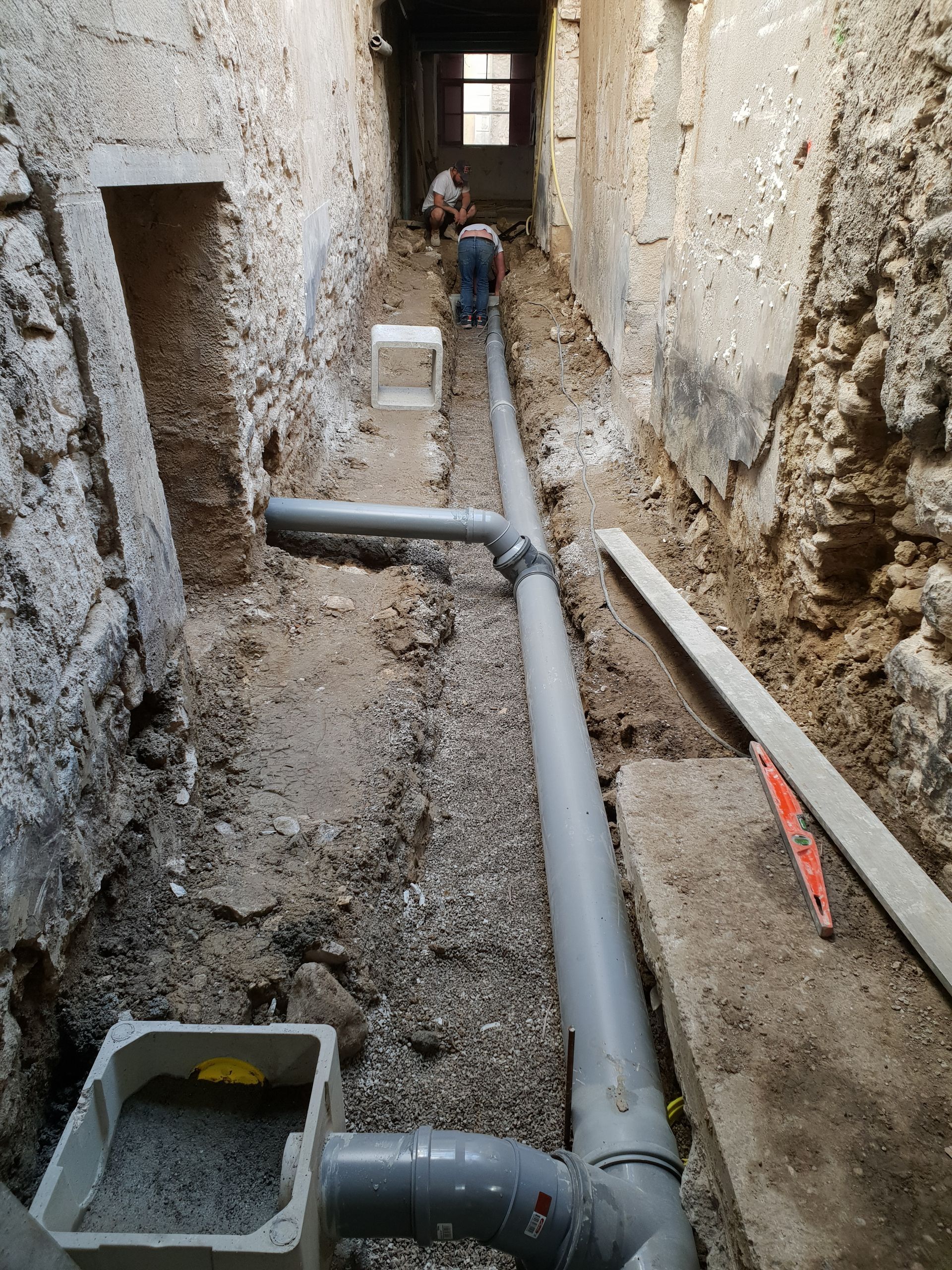 Création de tranchée