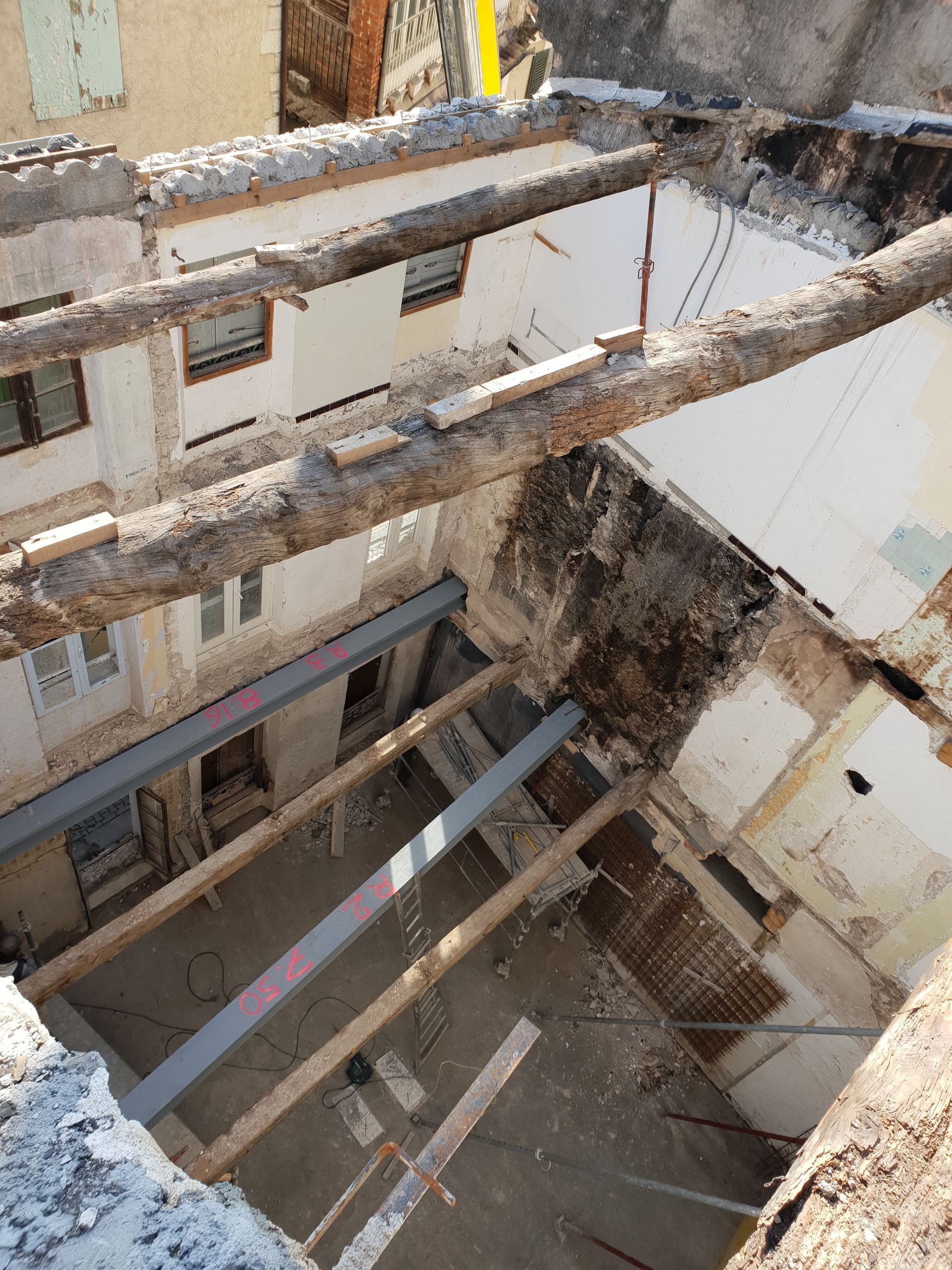 Démolition vue d'en haut