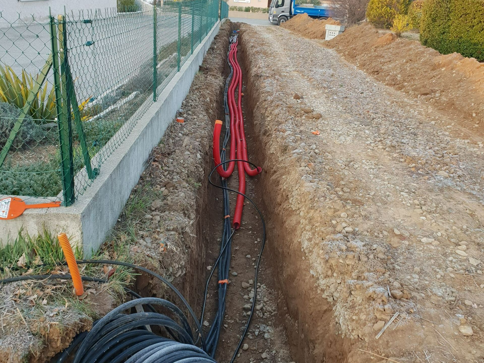 Création de tranchée