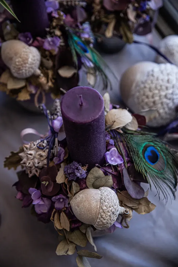 Blumen Schweiz er Inh. M. Pfeiffer – Trockenblumen mit Kerze