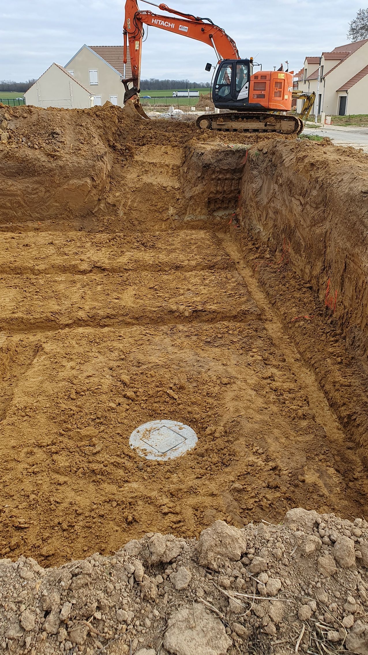 Travaux de fondations en cours