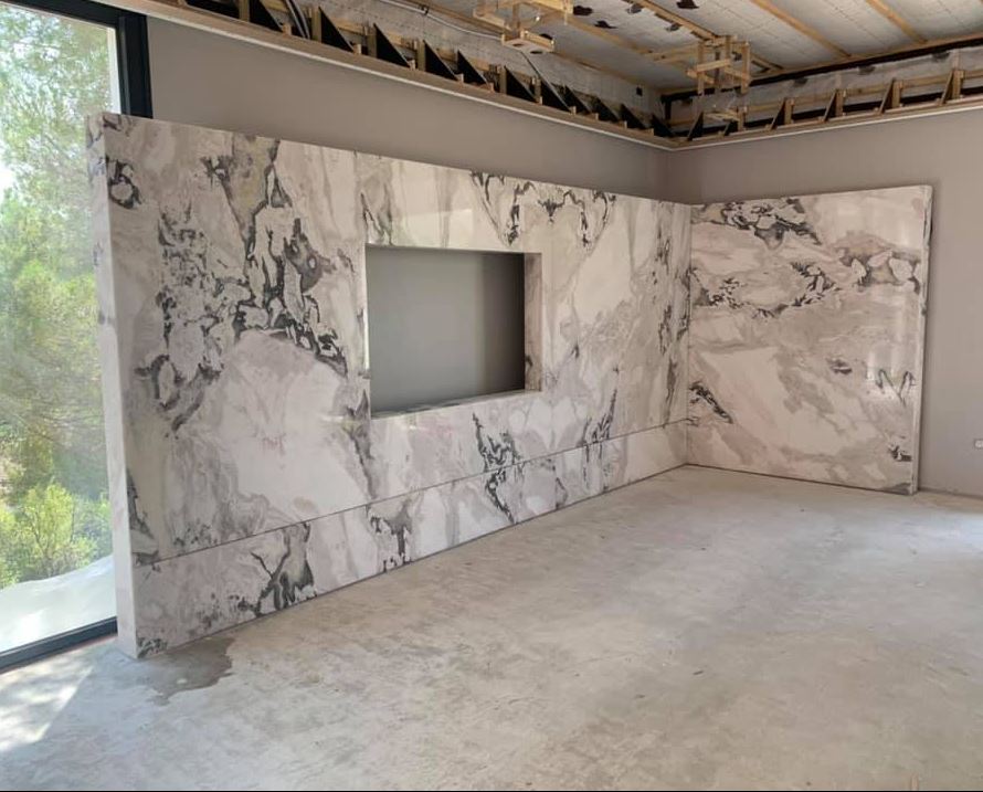 Paroi murale en marbre