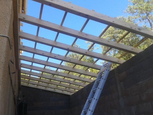 Charpente mise à nue