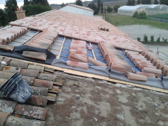 Réfection de couverture en cours