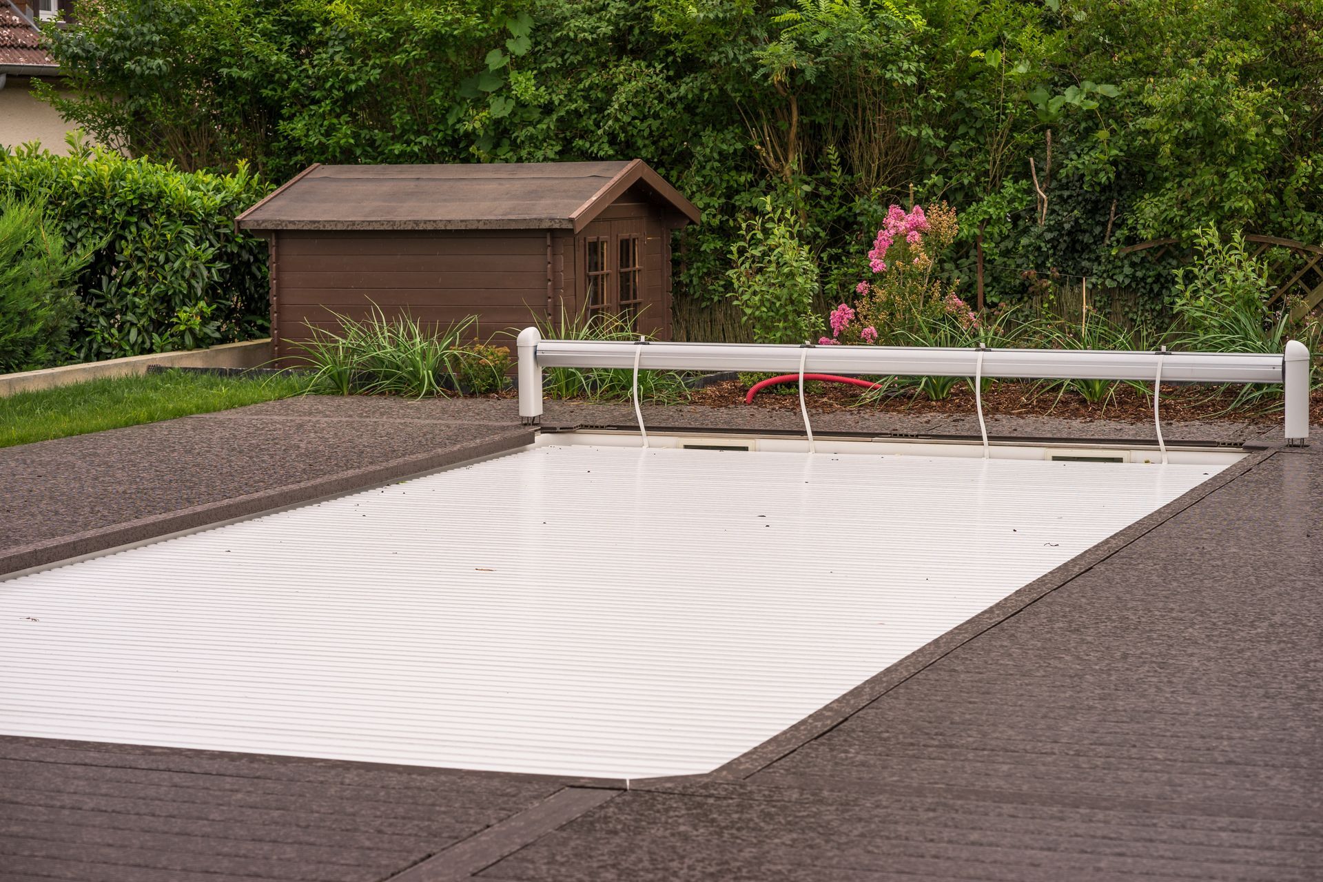 Volet roulant sur piscine