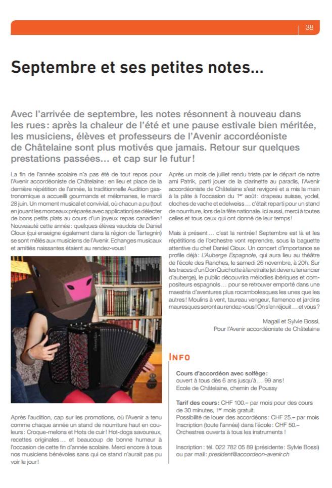 Avenir Accordéoniste Châtelaine
