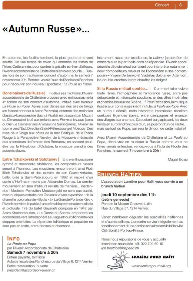 Avenir Accordéoniste Châtelaine
