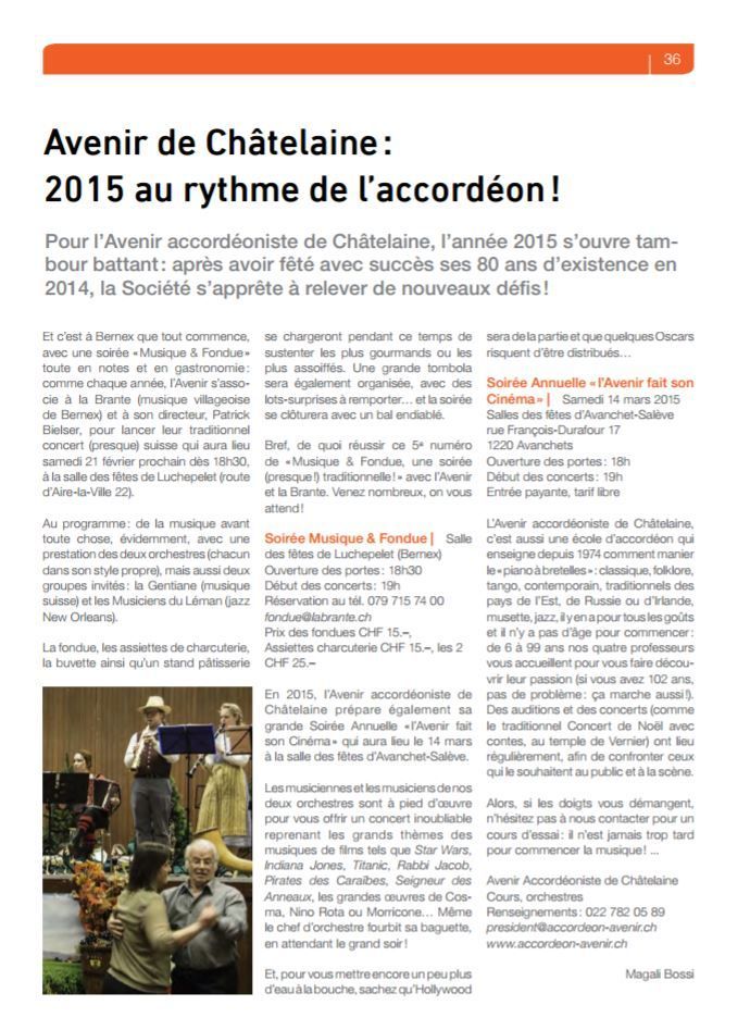 Avenir Accordéoniste Châtelaine
