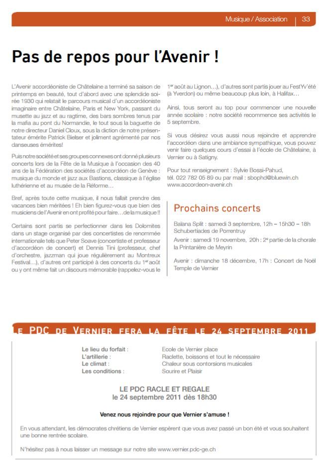 Avenir Accordéoniste Châtelaine
