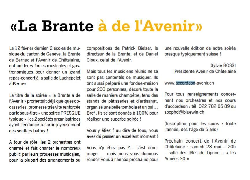 Avenir Accordéoniste Châtelaine
