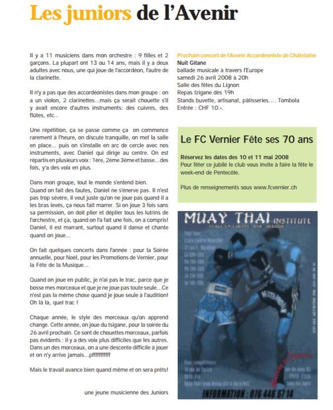 Avenir Accordéoniste Châtelaine
