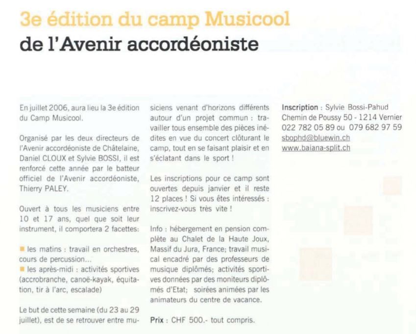 Avenir Accordéoniste Châtelaine
