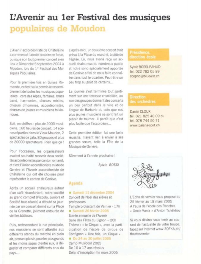 Avenir Accordéoniste Châtelaine
