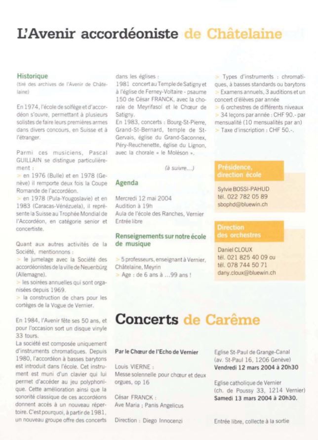 Avenir Accordéoniste Châtelaine
