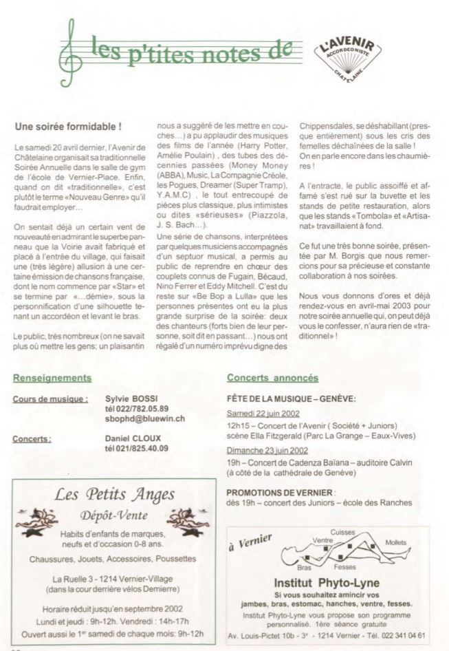 Avenir Accordéoniste Châtelaine
