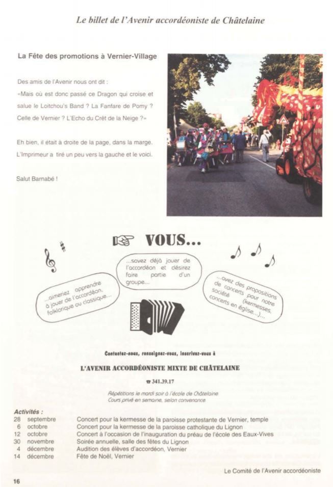 Avenir Accordéoniste Châtelaine
