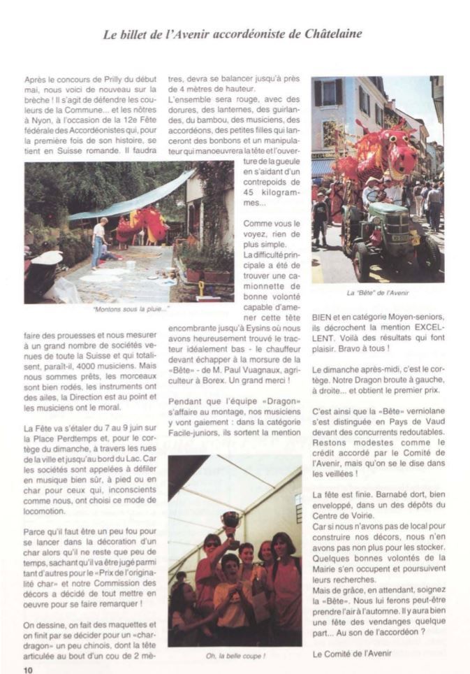 Avenir Accordéoniste Châtelaine
