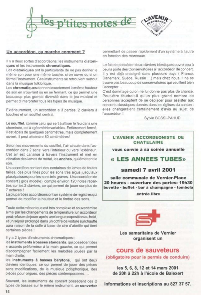 Avenir Accordéoniste Châtelaine
