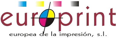 A logo for europrint europea de la impresión s.l.