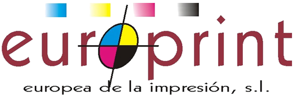 A logo for europrint europea de la impresión s.l.
