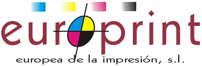 A logo for europrint europea de la impresión s.l.