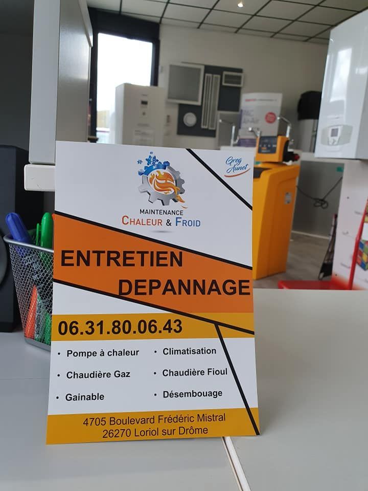 Photo intérieure du magasin Maintenance Chaleur et Froid.