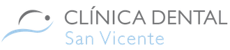Un logotipo para la clínica dental San Vicente en español.