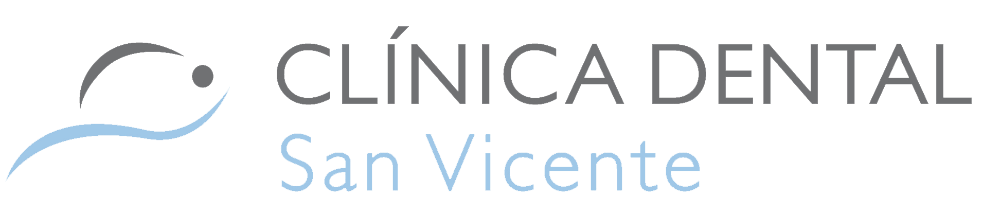 Un logotipo para la clínica dental San Vicente en español.