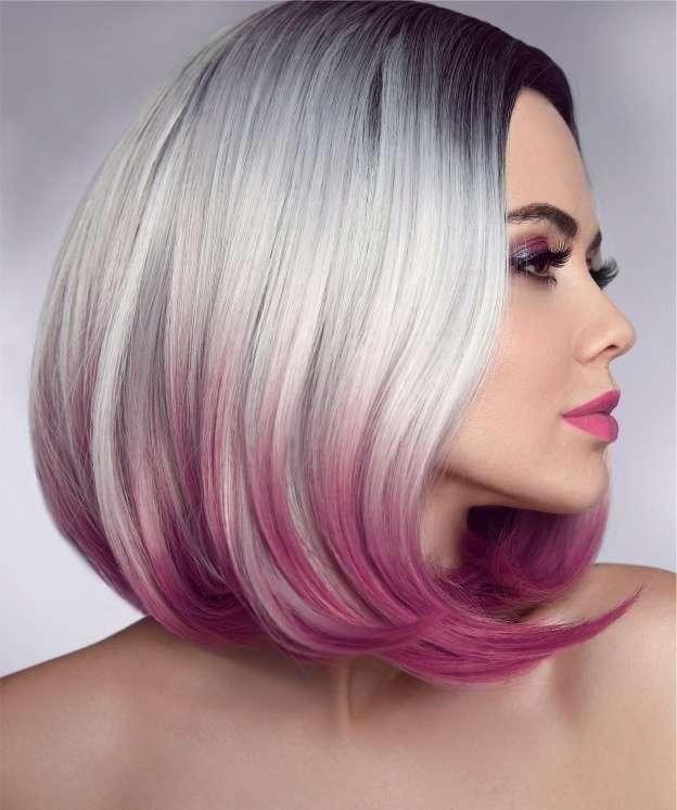 frauen frisur pink - hairstudio annegret - oberbipp