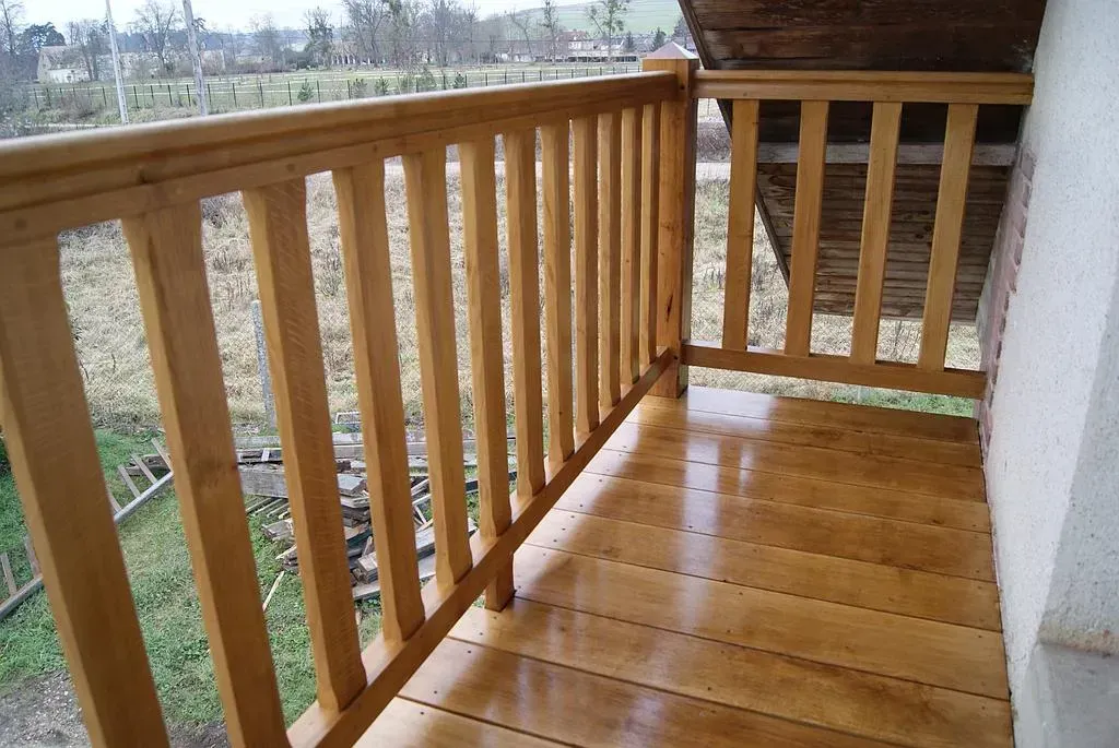 Un escalier en bois