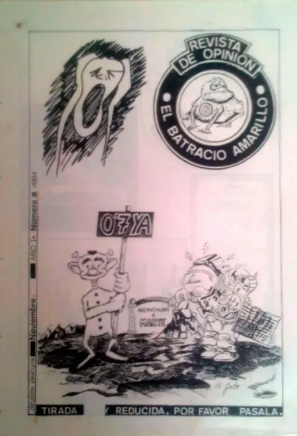 Portada de cómic en blanco y negro con el logo de un elefante y 