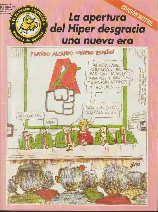 Portada  El batracio Amarillo