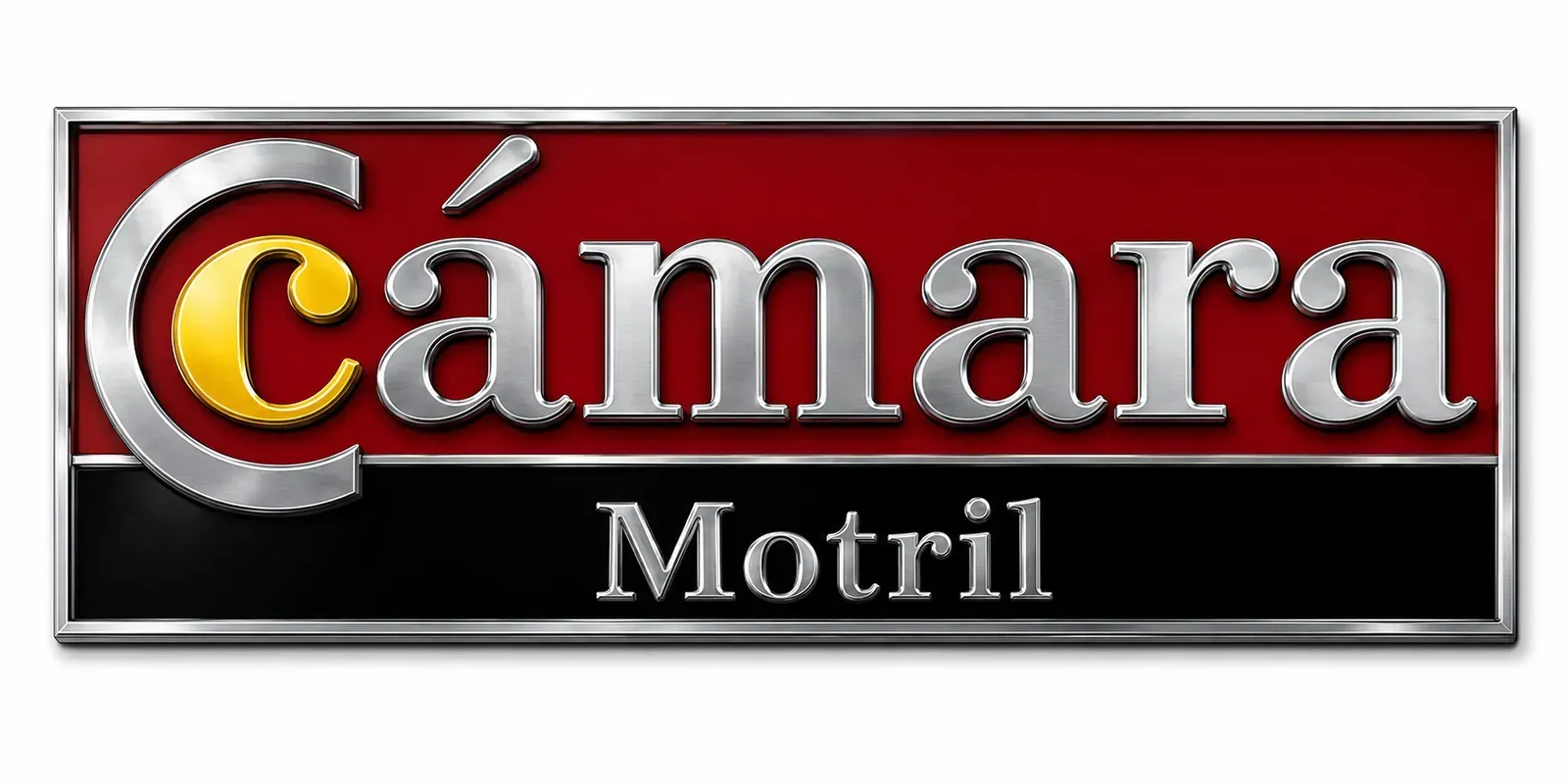 Logotipo con la inscripción “Cámara Motril” en rojo y blanco sobre fondo negro.