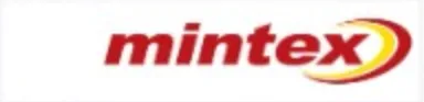 Um logotipo mintex vermelho e amarelo em um fundo branco