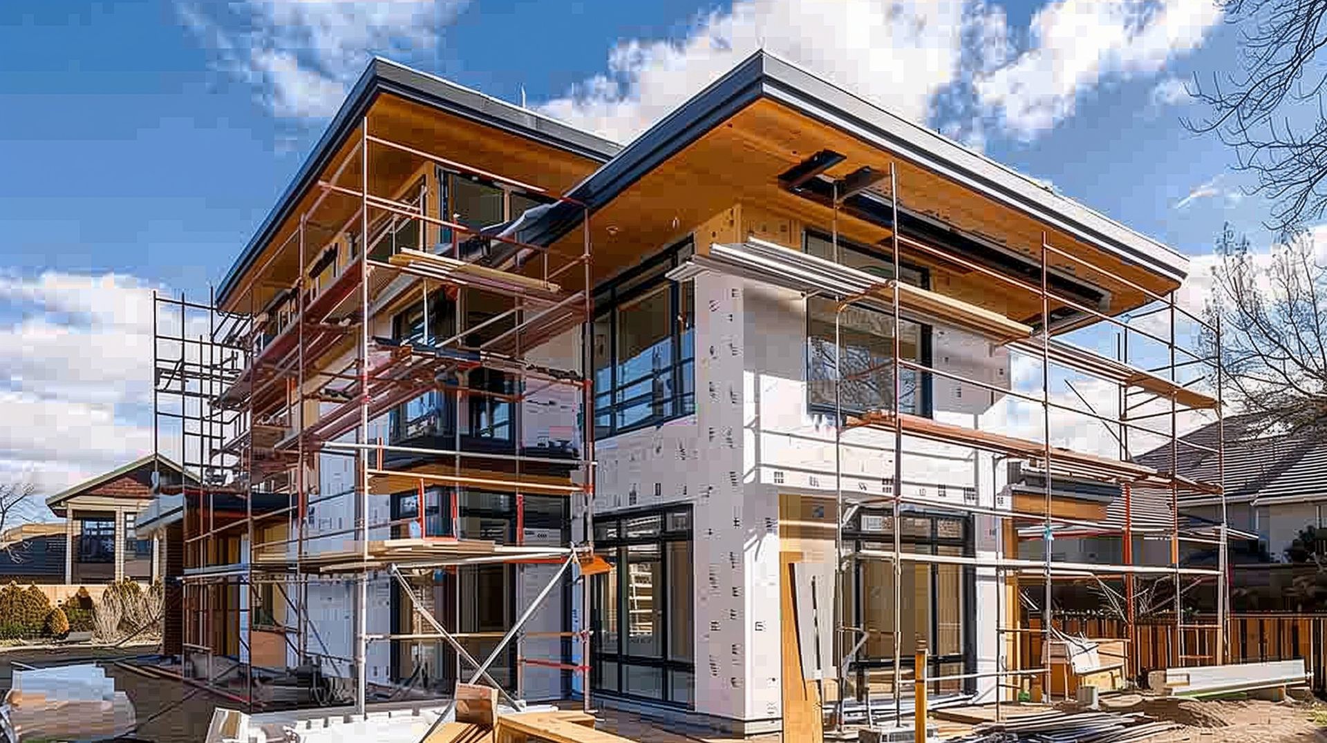 Une maison en construction