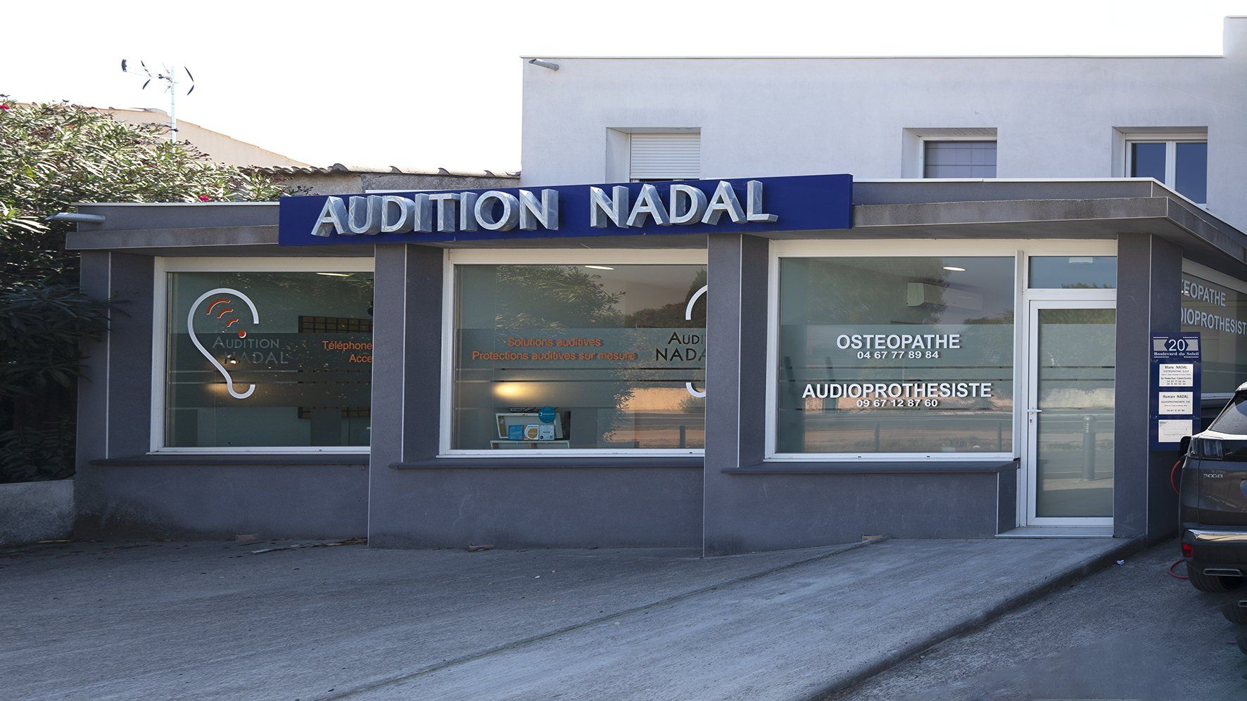 Devanture cabinet audition Nadal