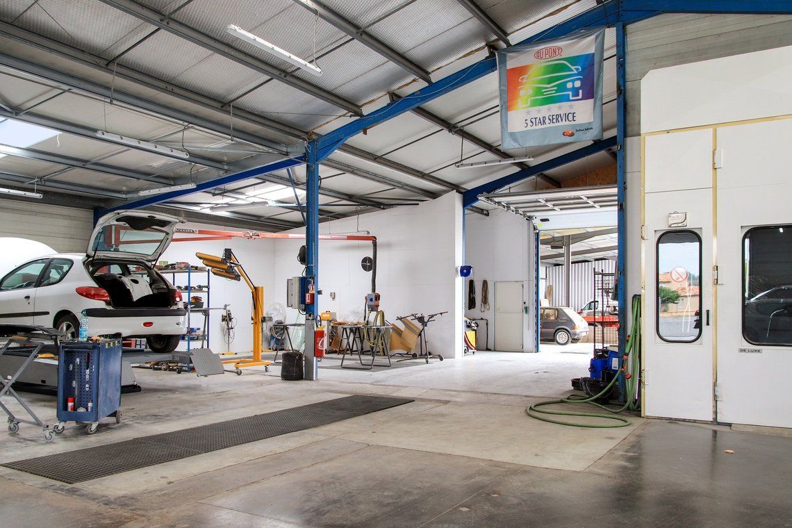 Intérieur de la carrosserie.